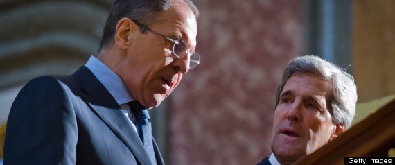 Ngoại trưởng Nga Sergei Lavrov và Ngoại trưởng Mỹ John Kerry