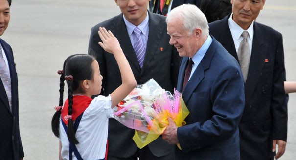 Cựu Tổng thống Mỹ Jimmy Carter đã từng tới Triều Tiên (ảnh: AP)