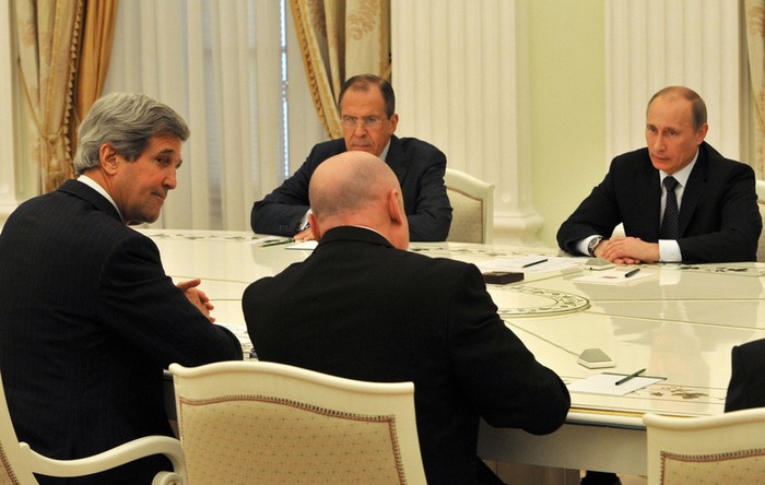 Tổng thống và Ngoại trưởng Nga hội đàm với Ngoại trưởng Mỹ John Kerry