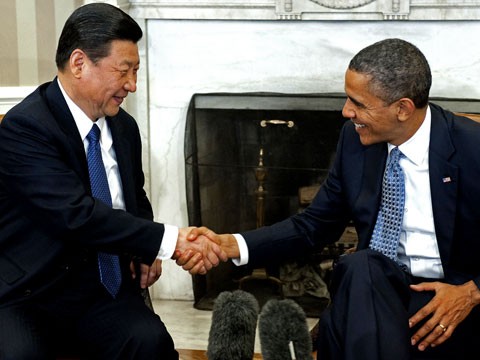 Ông Tập Cận Bình gặp Obama trong chuyến công du nước Mỹ khi còn là Phó chủ tịch nước Trung Quốc