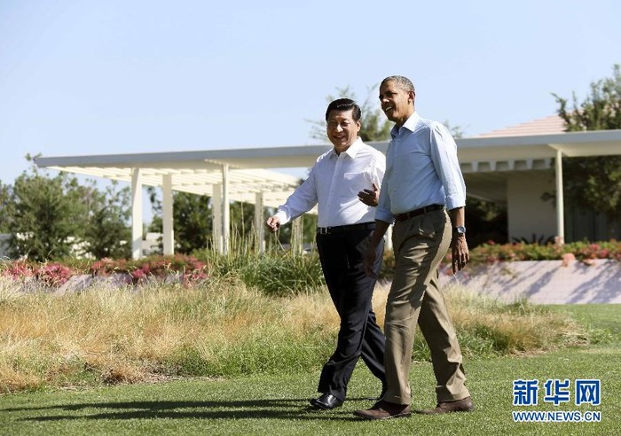 Ông Obama và Tập Cận Bình đi dạo trong khuôn viên Sunnylands
