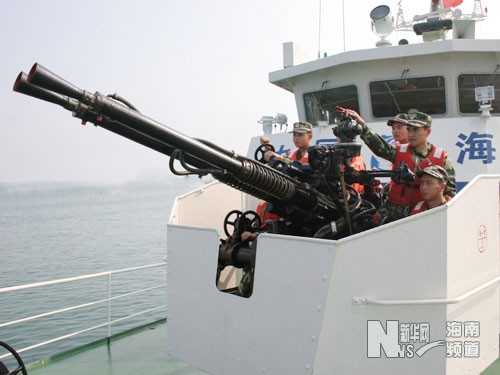 Cái gọi là "vũ khí tự vệ" trên tàu Cảnh sát biển Trung Quốc hoạt động trái phép trên Biển Đông