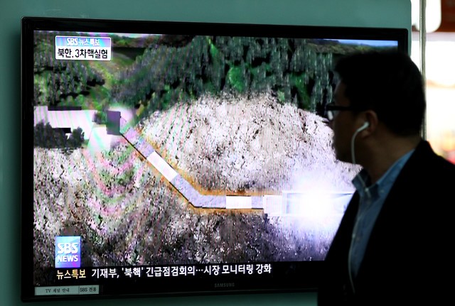 Truyền thông Hàn Quốc đưa tin về vụ thử hạt nhân của Bắc Triều Tiên (hình minh họa)