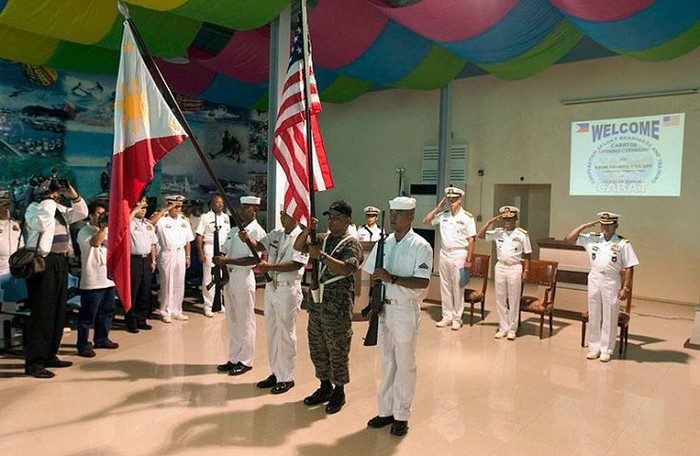 Hải quân Mỹ, Philippines trong một buổi khai mạc tập trận chung (hình minh họa)