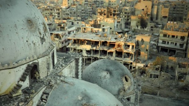 Khalidiya hoang tàn sau cuộc tấn công của quân chính phủ Syria.