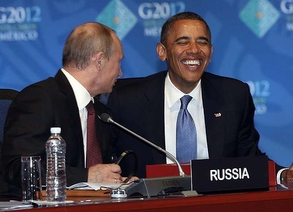 Tổng thống Nga Putin và Tổng thống Mỹ Obama.