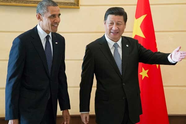 2 ông Tập Cận Bình và Obama bên lề hội nghị thượng đỉnh G20 tại Nga.