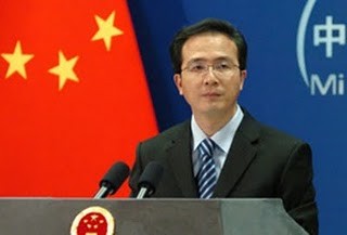 Người phát ngôn Bộ Ngoại giao Trung Quốc Hồng Lỗi.