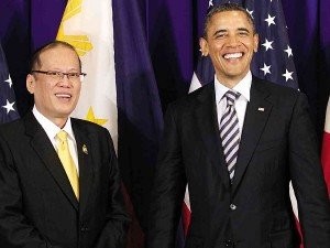 Tổng thống Philippines Anquino và Tổng thống Mỹ Obama.