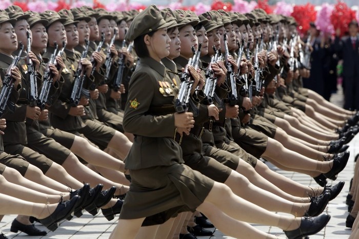 Nữ quân nhân Bắc Triều Tiên.