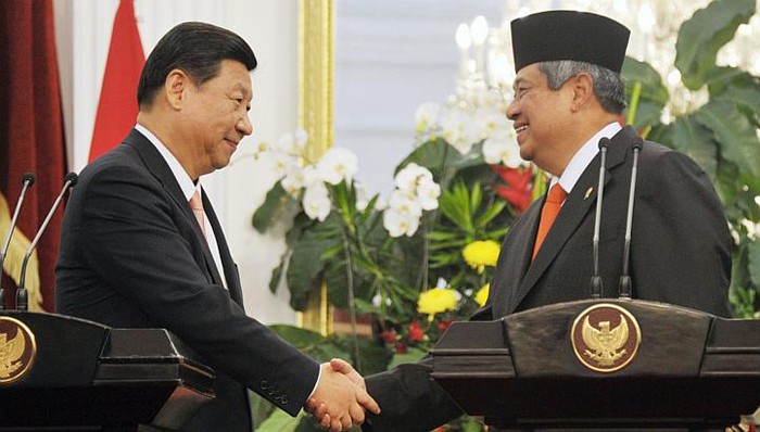Chủ tịch nước Trung Quốc, ông Tập Cận Bình và Tổng thống Indonesia tại Jakarta.