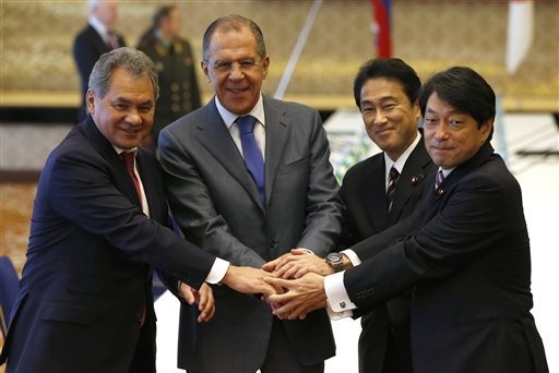Bộ trưởng Quốc phòng, Ngoại trưởng Nga và Nhật Bản.