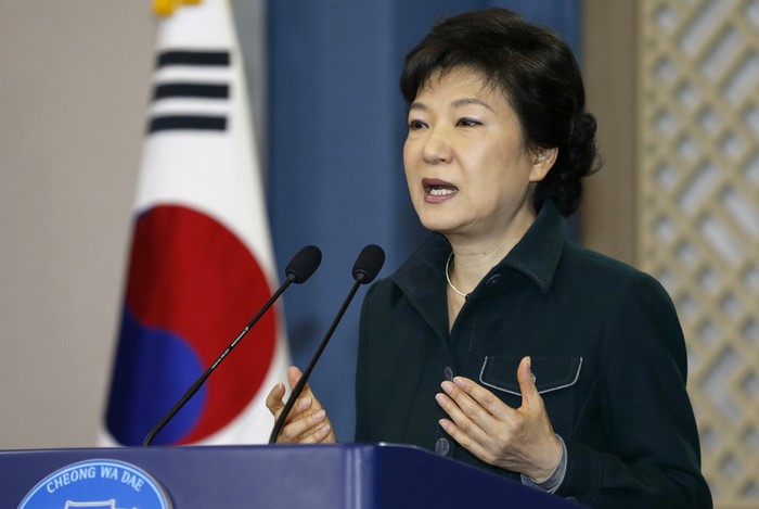 Tổng thống Hàn Quốc Park Geun-hey.