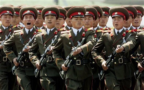 Binh lính Bắc Triều Tiên.