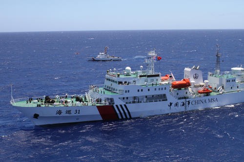 Hải tuần Trung Quốc, một trong những cái gọi là "lực lượng chức năng" Bắc Kinh dùng để càn quét Biển Đông. Hình minh họa.