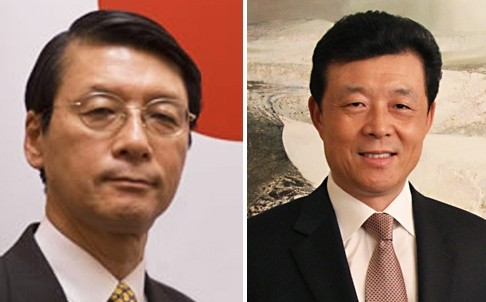 Đại sứ Nhật Bản Keiichi Hayashi và Đại sứ Trung Quốc Lưu Hiểu Minh.