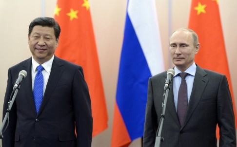 Chủ tịch nước Trung Quốc Tập Cận Bình và Tổng thống Nga Putin.