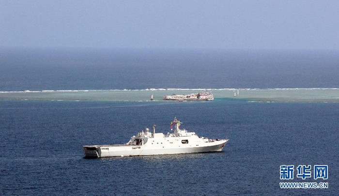 Tàu chiến Trung Quốc liên tục tập trận làm căng thẳng tình hình Biển Đông, xâm nhập bất hợp pháp khu vực quần đảo Trường Sa thuộc chủ quyền Việt Nam.