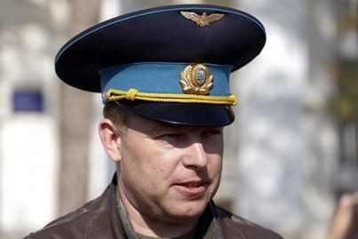 Đại tá Yuliy Mamchur, chỉ huy trưởng căn cứ không quân Belbek của Ukraine tại Crimea.