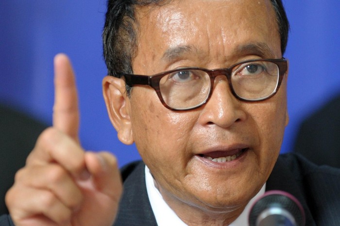 Sam Rainsy, lãnh đạo đảng Cứu quốc Campuchia CNRP.