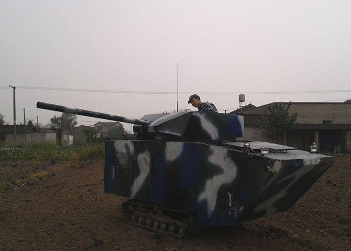 Sau chiếc xe tăng này, Lâm có ý định sẽ chế tạo một chiếc xe lội nước.