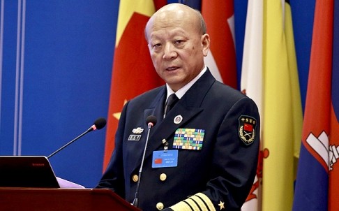 Ông Ngô Thắng Lợi, Tư lệnh Hải quân Trung Quốc.