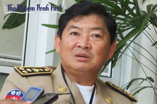 Chuẩn tướng Kheng Tito, người phát ngôn lực lượng cảnh sát quân sự Campuchia