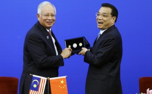 Thủ tướng Malaysia và Thủ tướng Trung Quốc Lý Khắc Cường.