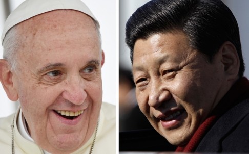 Đức Giáo hoàng Tòa thánh Vatican Francis và Chủ tịch Trung Quốc Tập Cận Bình.