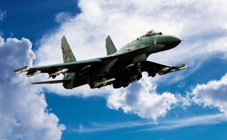 Chiến đấu cơ Su-27 Trung Quốc, hình minh họa.