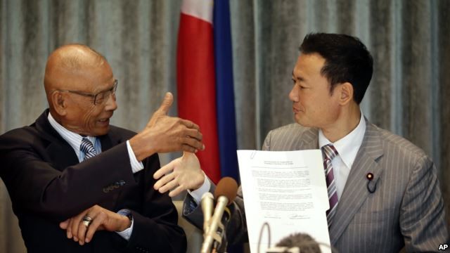 Nghị sĩ Philippines và Nhật Bản lập liên đoàn nghị sĩ vì an ninh hàng hải ở châu Á.
