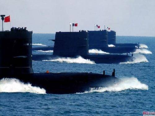 Tàu ngầm Trung Quốc, hình minh họa.