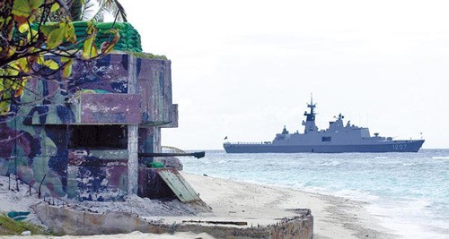 Tàu chiến Đài Loan tuần tiễu bất hợp pháp quanh đảo Ba Bình, Trường Sa thuộc chủ quyền Việt Nam.