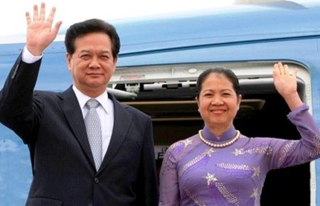 Thủ tướng Nguyễn Tấn Dũng và Phu nhân thăm chính thức Ấn Độ, ảnh: Vietnamnes.
