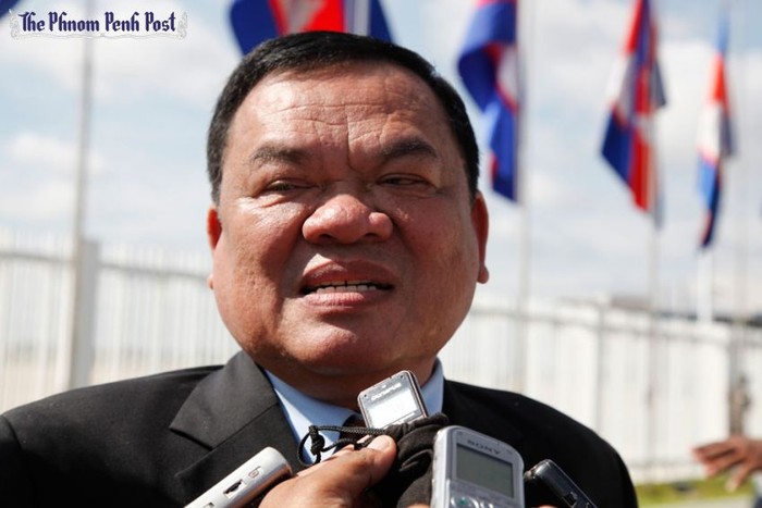 Tổng thư ký đảng Funcinpec Bun Chhay. Ảnh: The Phnom Penh Post