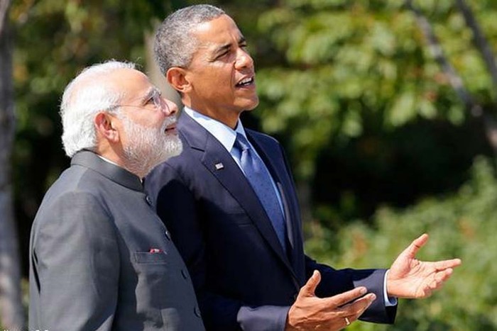 Thủ tướng Ấn Độ Narendra Modi và Tổng thống Mỹ Barack Obama.