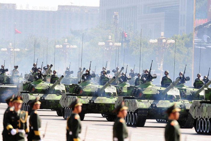 Quân đội Trung Quốc duyệt binh tại Thiên An Môn. Hình minh họa.