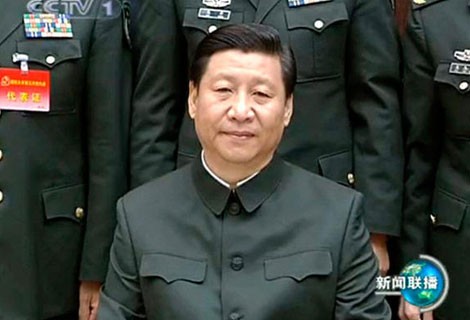 Ông Tập Cận Bình trong vai trò Chủ tịch Quân ủy trung ương Trung Quốc.