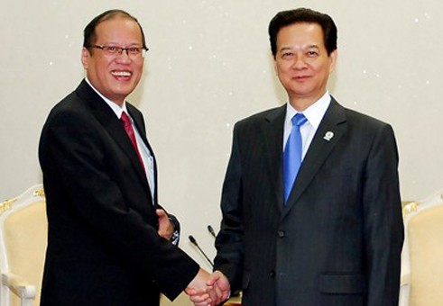 Tổng thống Philippines Benigno Aquino và Thủ tướng Nguyễn Tấn Dũng.