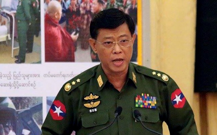 Tướng Myanmar, Mya Tun Oo tố cáo Trung Quốc dung túng phiến quân ở Kokang, ảnh SCMP.