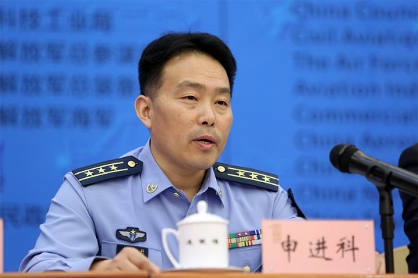 Thân Tiến Khoa, người phát ngôn lực lượng không quân Trung Quốc.