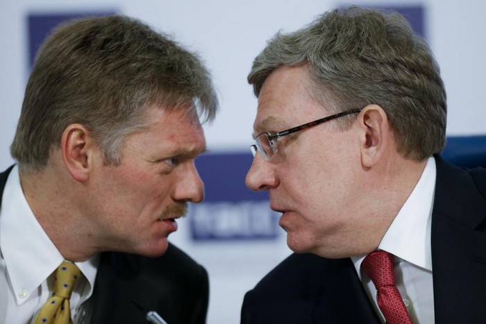 Người phát ngôn Điện Kremlin Dmitry Peskov và cựu Phó Thủ tướng, Bộ trưởng Tài chính Nga Alexei Kudrin.