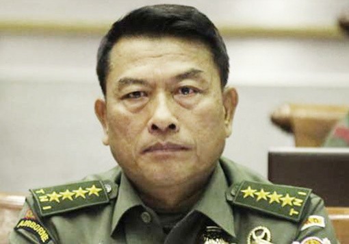 Tướng Moeldoko, Tổng tham mưu trưởng quân đội Indonesia, ảnh: The Jakarta Post.