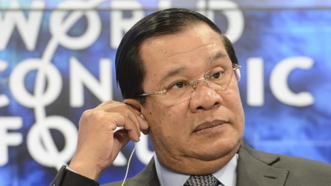 Thủ tướng Campuchia Hun Sen. Ảnh: Yahoo News.