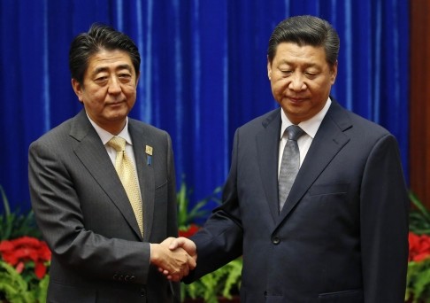 Vẻ mặt đưa đám của 2 nhà lãnh đạo khi gặp nhau lần trước ở Bắc Kinh, ảnh: SCMP.