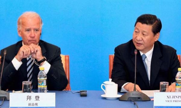 Phó Tổng thống Mỹ Joe Biden và ông Tập Cận Bình, Chủ tịch Trung Quốc.