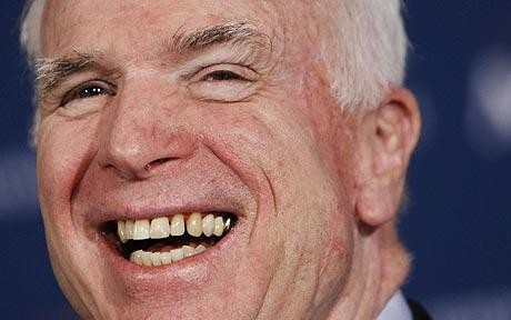 Thượng nghị sĩ John McCain, Chủ tịch Ủy ban Quân vụ Thượng viện Hoa Kỳ. Ảnh: Telegraph.