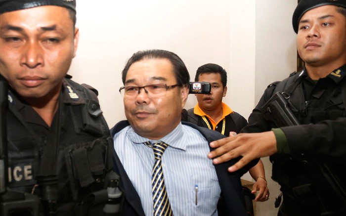 Hong Sokhour bị bắt vì tội làm giả tài liệu tuyên truyền chống phá biên giới Việt Nam - Campuchia. Ảnh: RFI.