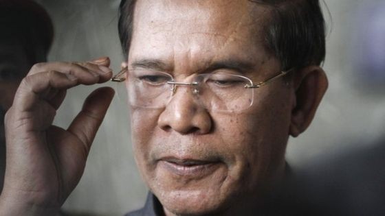Thủ tướng Campuchia Hun Sen, ảnh: BBC.