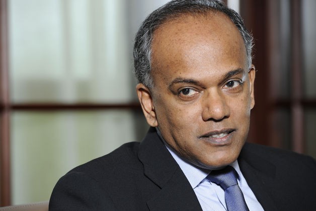 Ngoại trưởng Singapore K. Shanmugam, ảnh: The Online Citizen.